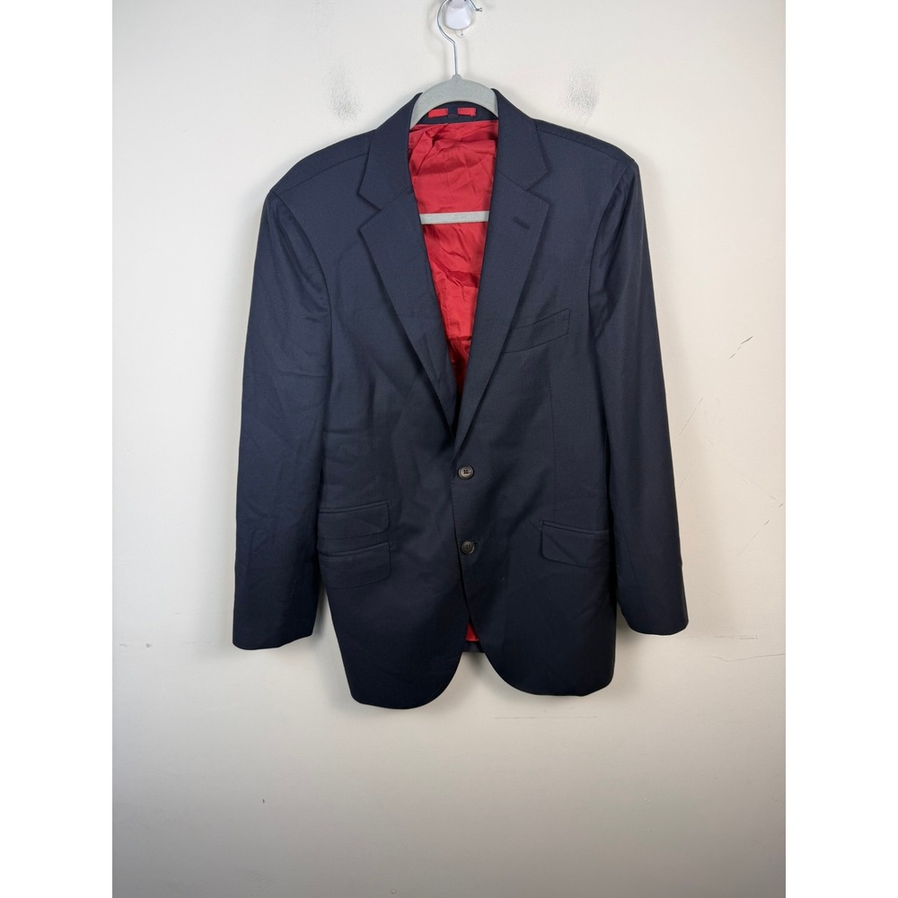 SuitSupply Sienna Navy Blue Vitale Barberis Canonico Wool Blazer 40R P2445I